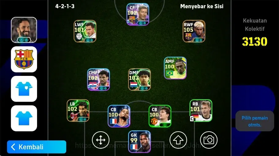 eFootball Accounts Legends & Iconic Players Mobile|PW 3130|Mateo Kovacic ShowT,Frank Rljkaard Epic,Okazaki Shinji Epic,Eden 1