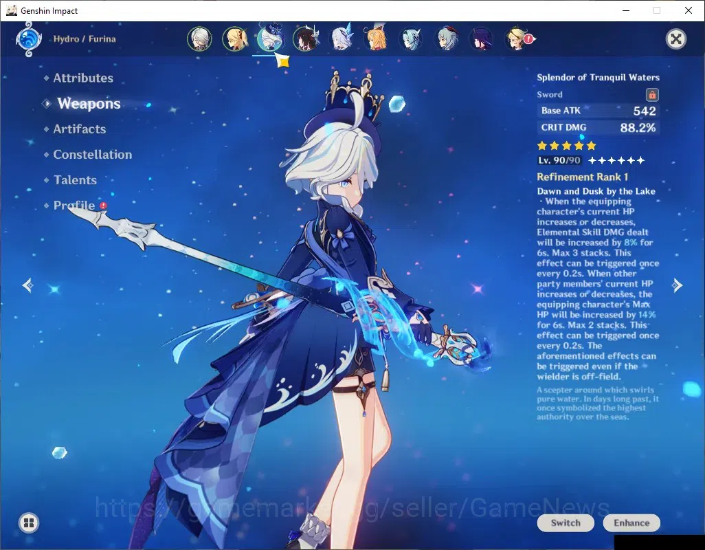 Genshin Impact Accounts ASIA+EU|AR59|13 Limited+12(*5Wep)|2 PremTeam|[Arle image 6