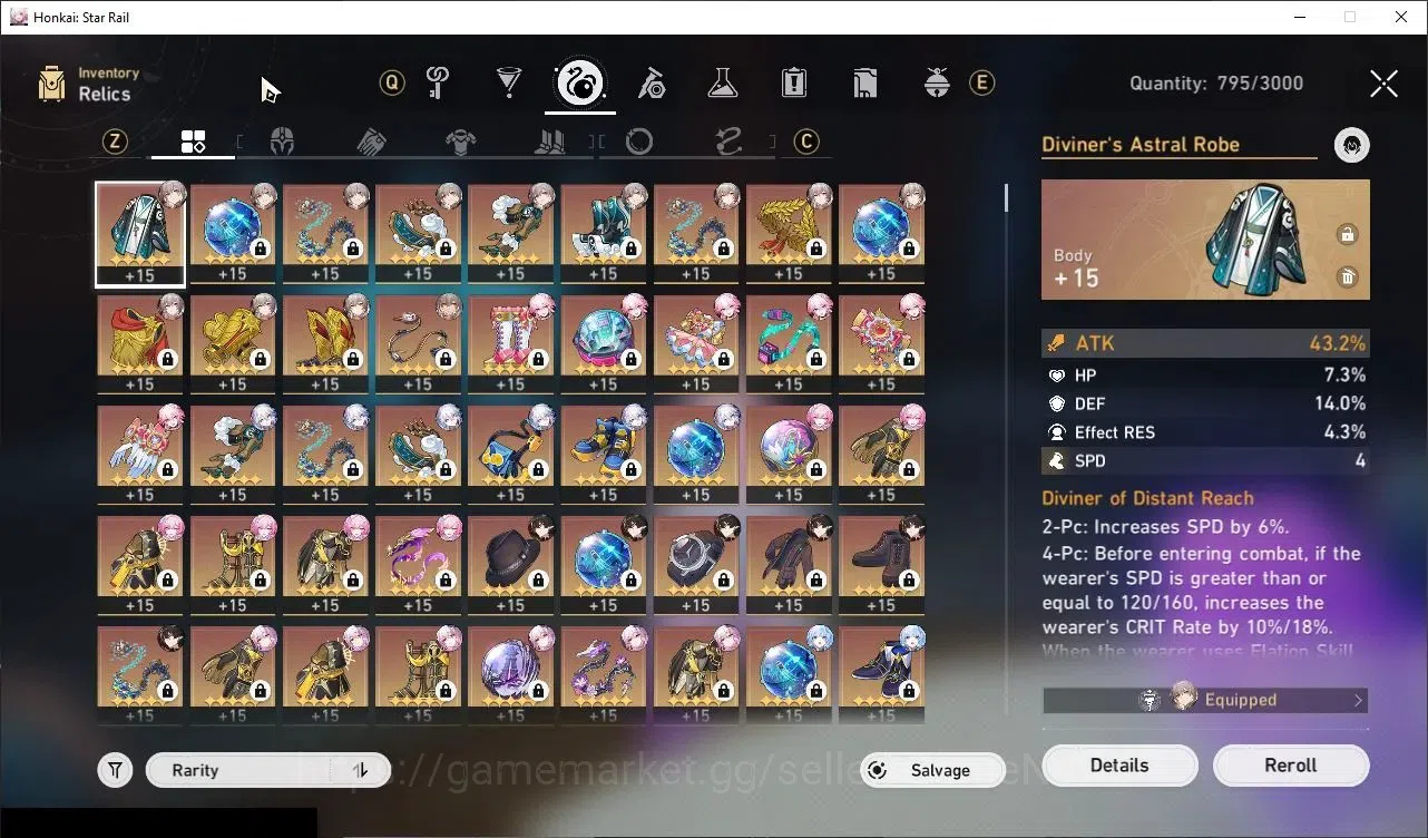 Honkai Star Rail Accounts Others Asia|TL 70|24 Limited|3 PremTeam|(Castorice,Cyrene,Hyacine,Sparkle)+Sign, Evanescia,The 13
