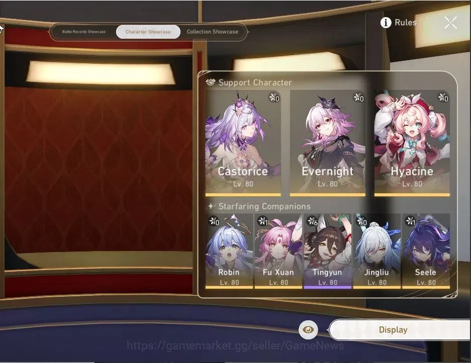 Honkai Star Rail Accounts Others Asia|TL 70|24 Limited|3 PremTeam|(Castorice,Cyrene,Hyacine,Sparkle)+Sign, Evanescia,The 2
