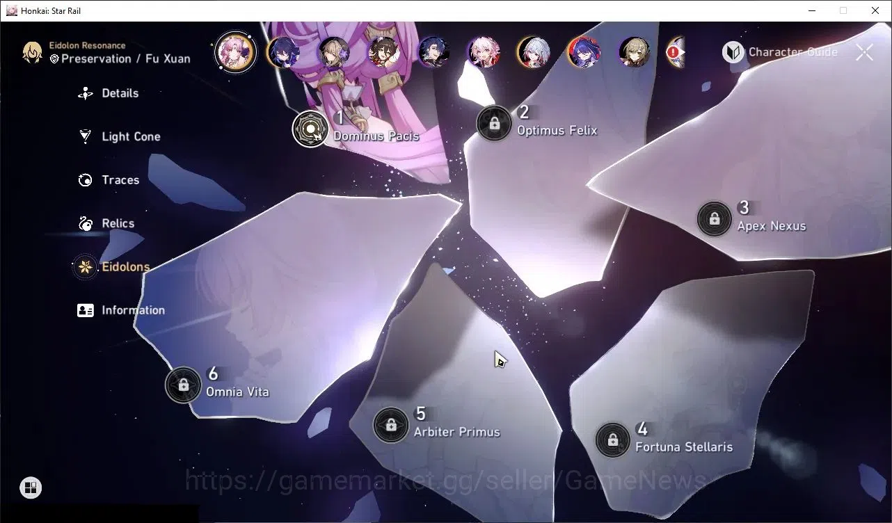 Honkai Star Rail Accounts Others Asia|TL 70|24 Limited|3 PremTeam|(Castorice,Cyrene,Hyacine,Sparkle)+Sign, Evanescia,The 9