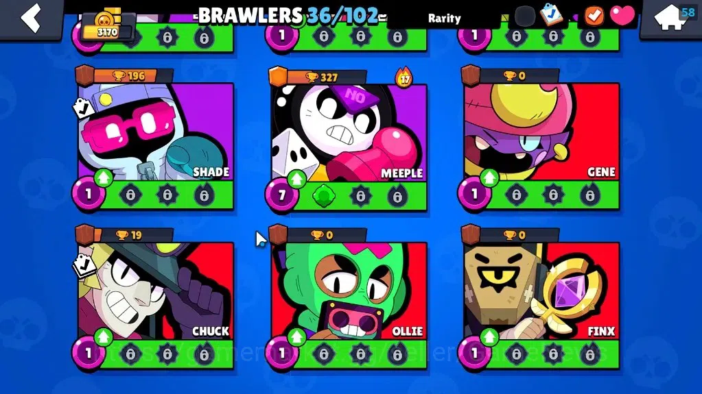 Brawl Stars Accounts 3170 Trophy|36 Brawlers 5 Max Lvl Emz,Belle,Damian image 13