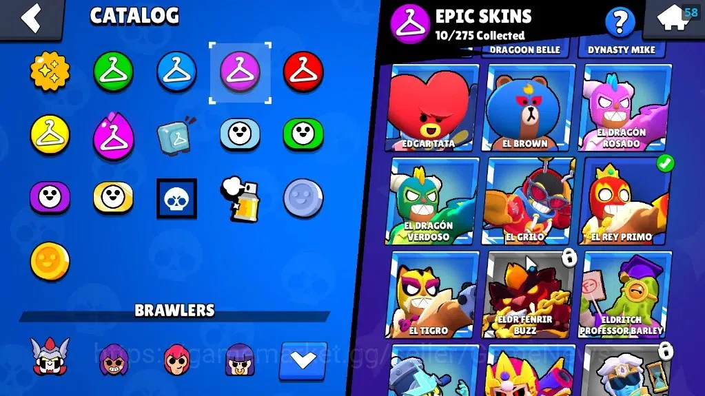 Brawl Stars Accounts 3170 Trophy|36 Brawlers 5 Max Lvl Emz,Belle,Damian image 17