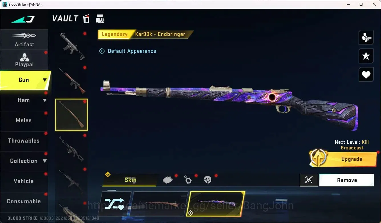 Blood Strike Accounts ASIA | Collab AK47-Sacred Axe Rhitta | Legendary M image 15