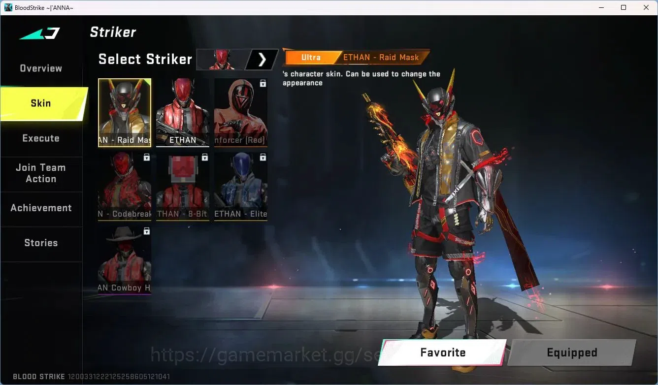 Blood Strike Accounts ASIA | Collab AK47-Sacred Axe Rhitta | Legendary M image 3