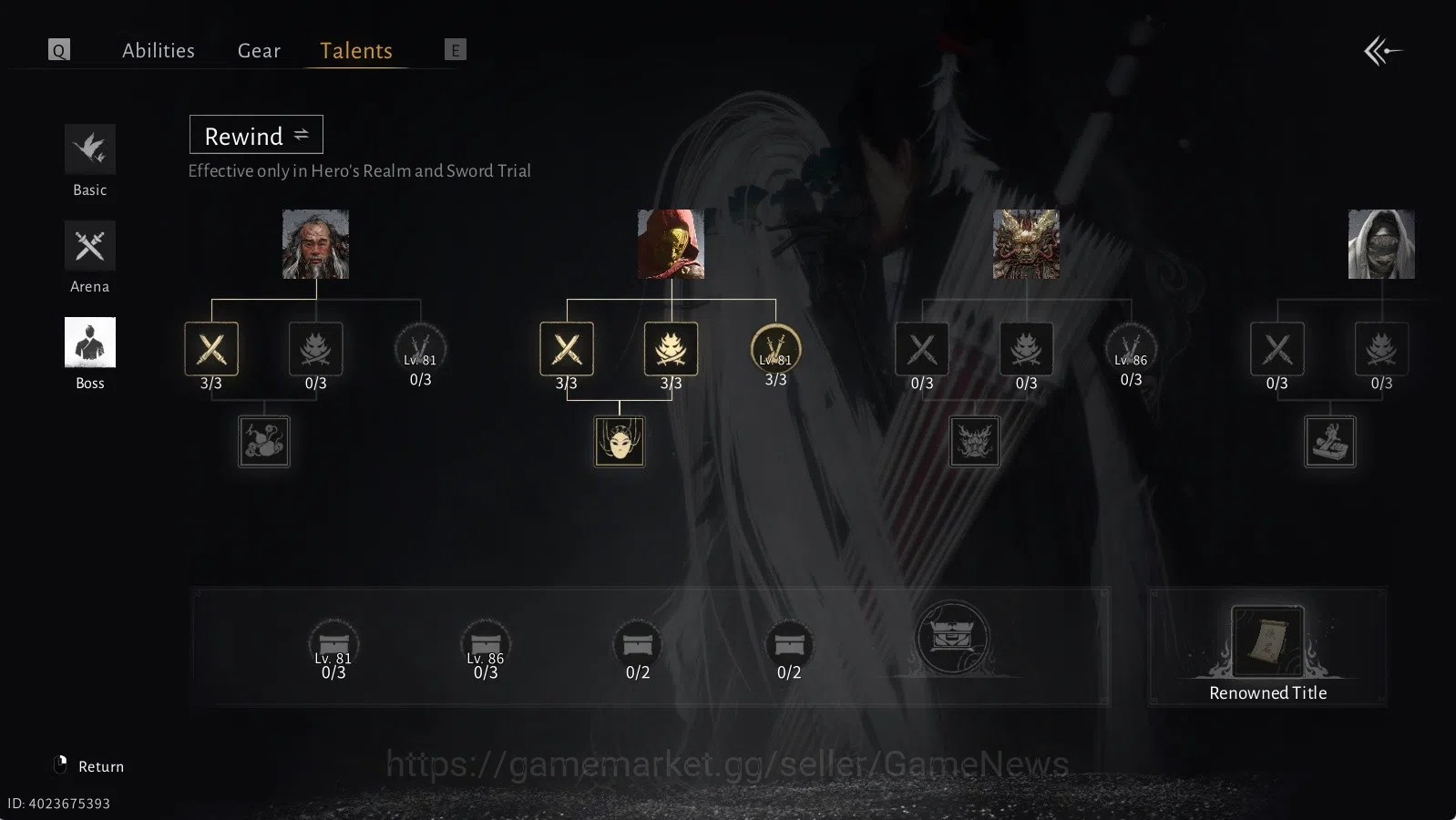 Where Winds Meet Accounts GLOBAL|Lv 85|GS 22k| Legend Mode | Limited Feather image 18