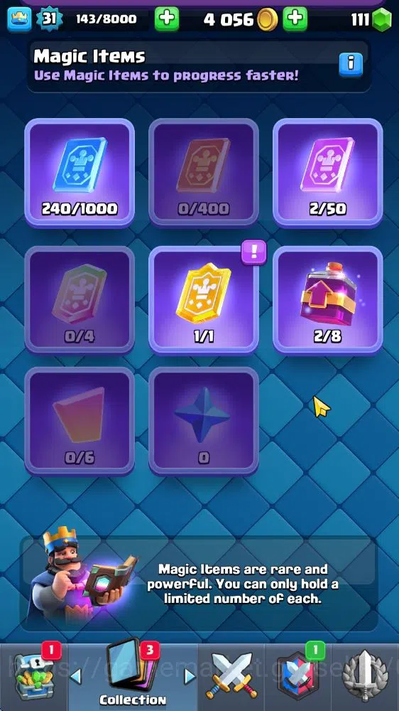 Clash Royale Accounts Midgame Lv 31|Trophy 5069|KTL 11|Limited Skin|Card 108| 5 EVO 17 Legendary 32 Epic 30 Rare 29 13