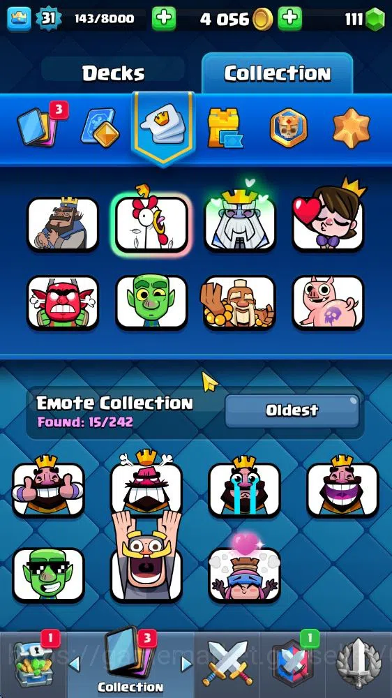 Clash Royale Accounts Midgame Lv 31|Trophy 5069|KTL 11|Limited Skin|Card 108| 5 EVO 17 Legendary 32 Epic 30 Rare 29 14