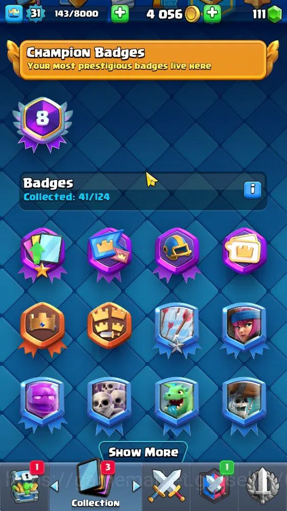 Clash Royale Accounts Midgame Lv 31|Trophy 5069|KTL 11|Limited Skin|Card 108| 5 EVO 17 Legendary 32 Epic 30 Rare 29 17
