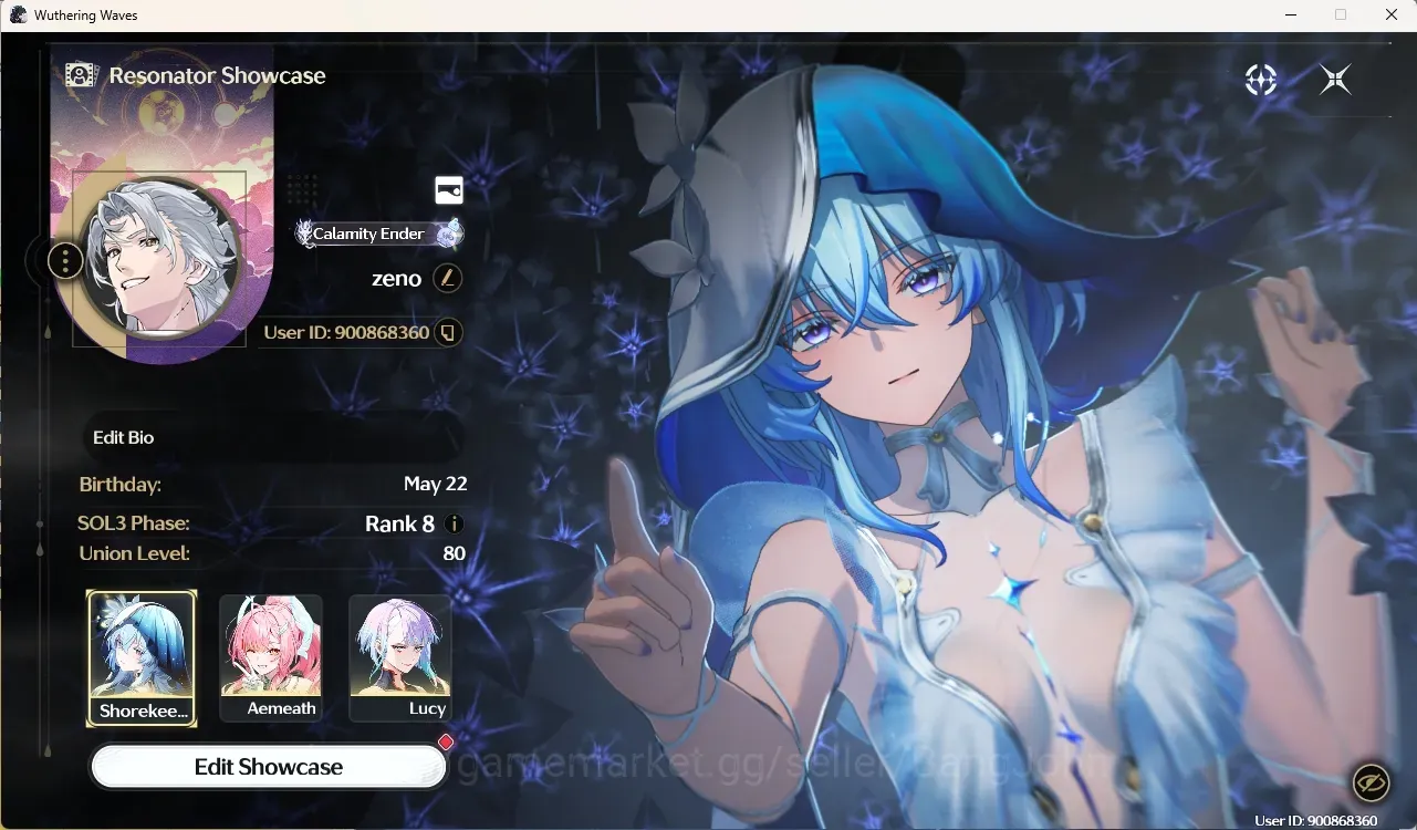Wuthering Waves Accounts Others SEA|UL 80|Rank 8|23 Char Limited 1