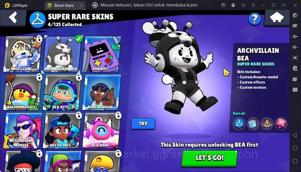 Brawl Stars Accounts Trophy 2900|30Brawler|4Max Hc(Shelly,Rico,Bo,[Edgar full Buffy]|1Legendary(Colt),1Mythic,6Epic 6