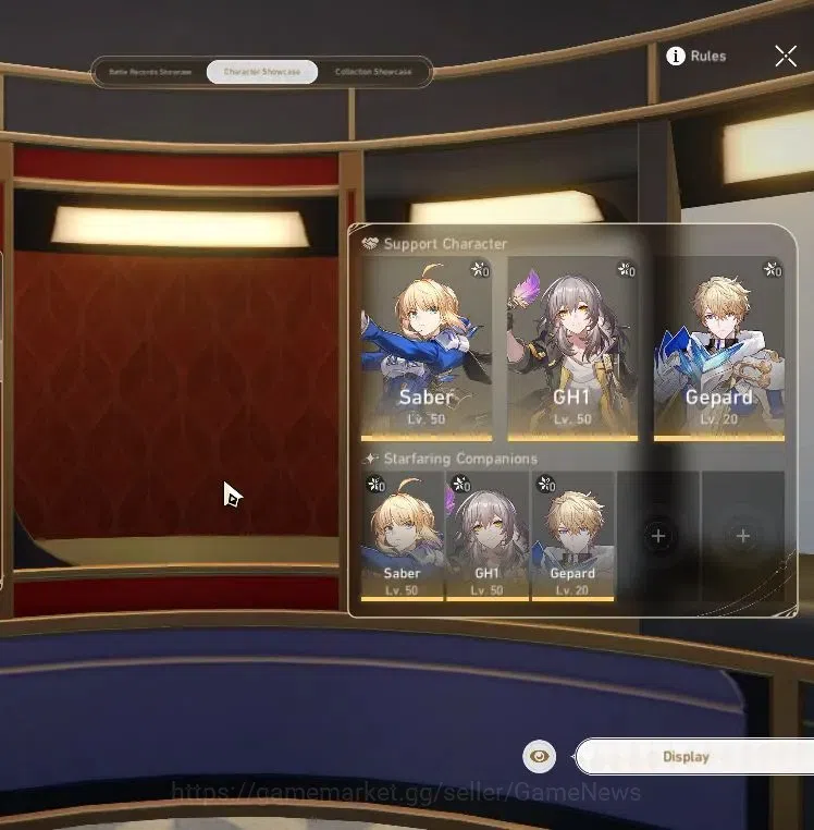 Honkai Star Rail Accounts Others ASIA |TL 40|1 Limited| Saber + Signature |1 Golden Comp|Amphoreus|Female MC|Take Mail|Check 2