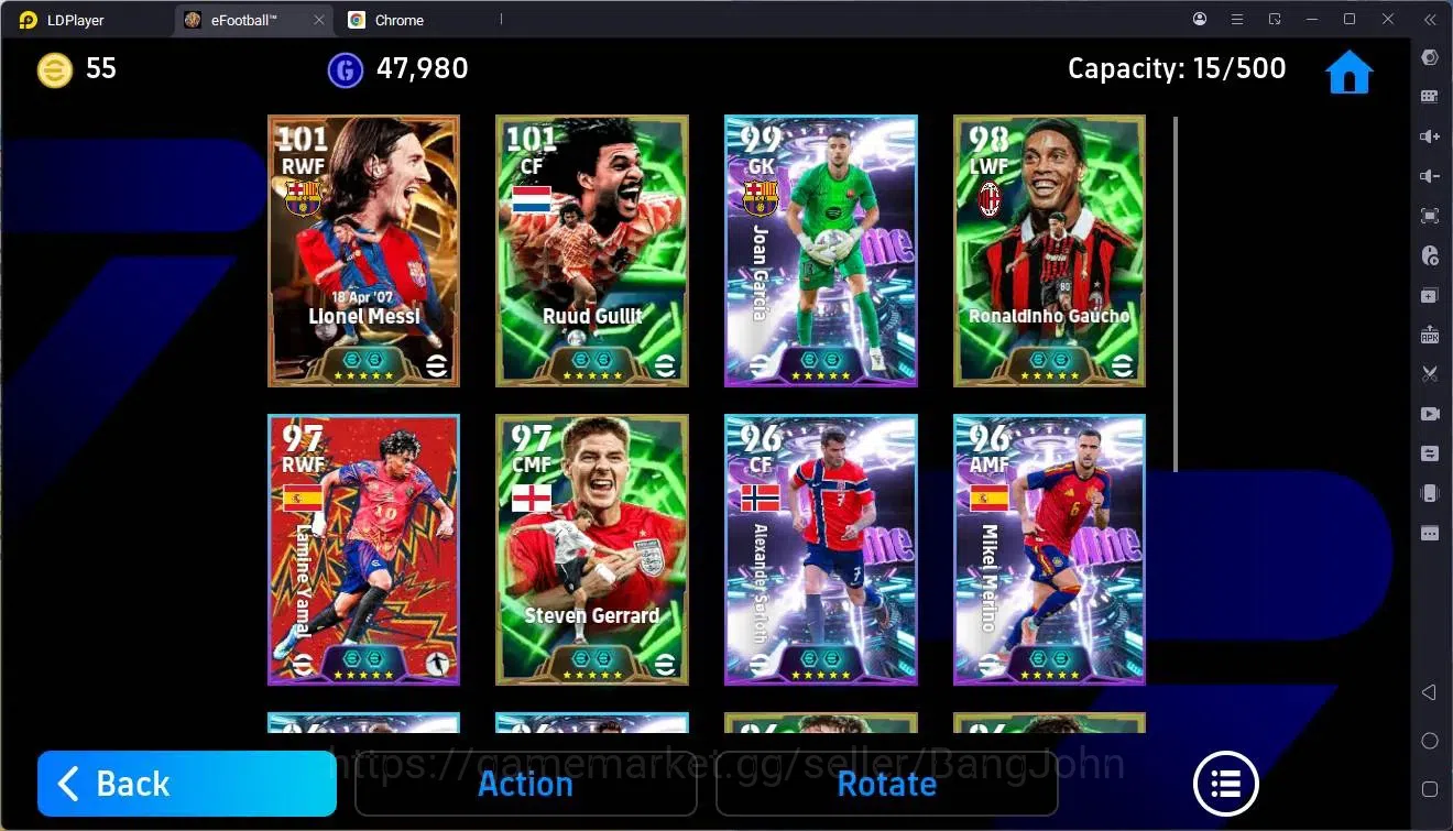 eFootball Accounts Legends & Iconic Players Mobile |PW 3178|Bigtime Messi 2007|Epic Gullit,Ronaldinho,Gerrard,Raul Etc|SHW 4