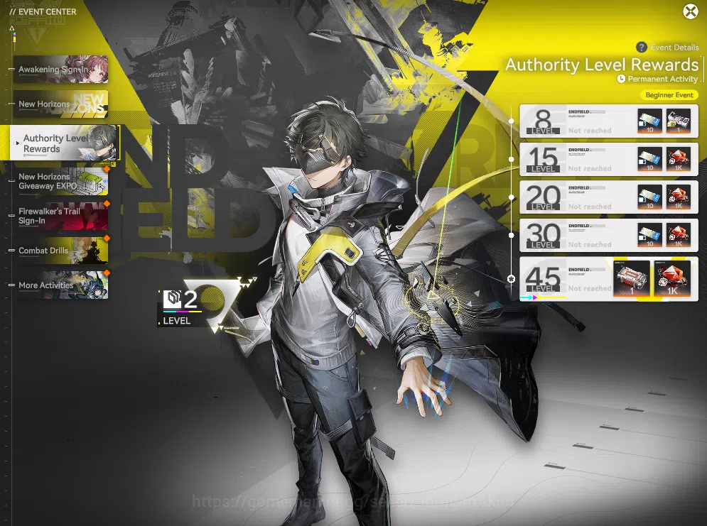 Arknights: Endfield Accounts ASIA LVL 2 |Fresh Starter Last Rite & Ardelia + 4 SR Character|Male MC|Log Gryplink|Take 2