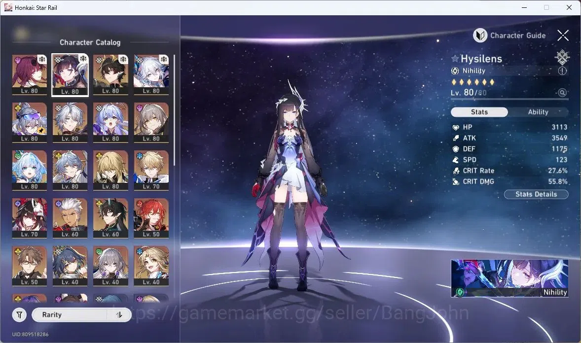 Honkai Star Rail Accounts ASIA | TL 68|Dan Heng PT+Sign|Kafka+Sign|Sparkle+S image 2