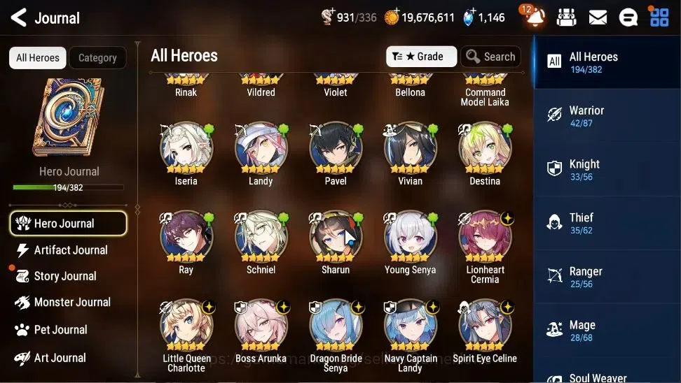Epic Seven Accounts GLOBAL|UnVerif|17 ML(Rhianna&Luciel[296 SPD],SN Yu image 9