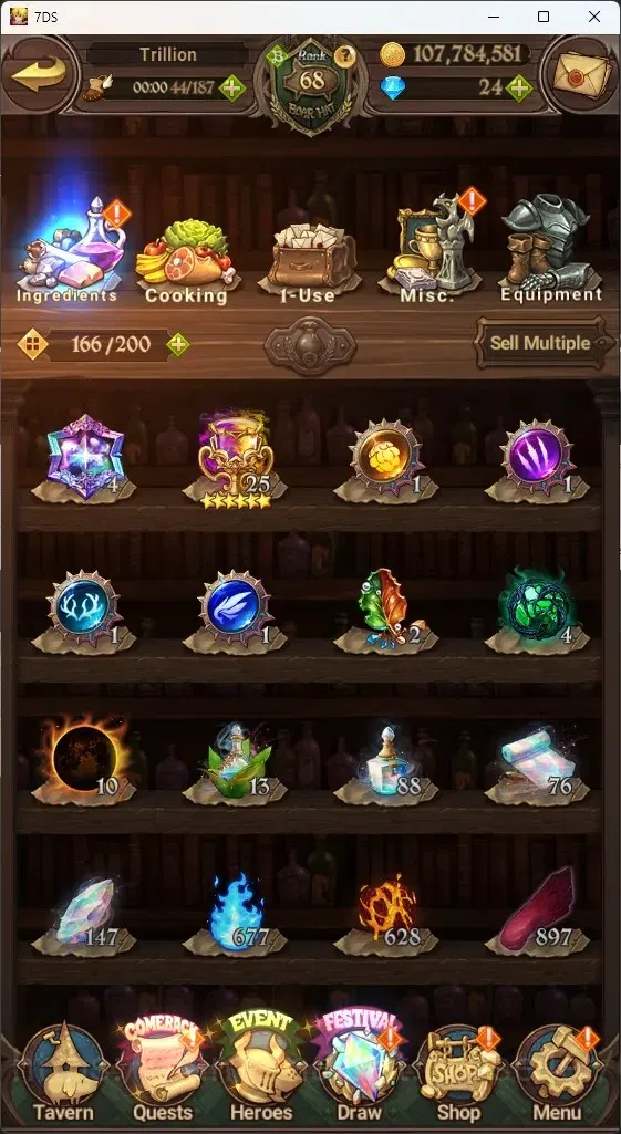 The Seven Deadly Sins: Grand Cross Accounts ASIA|4M CC|2 LS,24 Dm|6 LR+6 UR|Roxy2/6,Desire,H G image 16