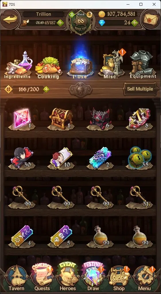 The Seven Deadly Sins: Grand Cross Accounts ASIA|4M CC|2 LS,24 Dm|6 LR+6 UR|Roxy2/6,Desire,H G image 18