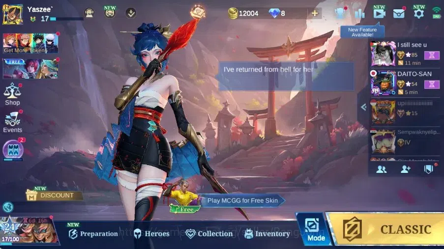 Mobile Legends: Bang Bang Accounts Others Global|Skin 50|Junior II|Epic Bane+Vexana+Roger,Special Hylos+Zhask+Kimmy,Etc|More 1