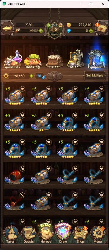The Seven Deadly Sins: Grand Cross Accounts Others Global | 1,823M CC | 1 LR Elizabeth | 6 UR Merlin&Escanor 3/6 , Tristan 8