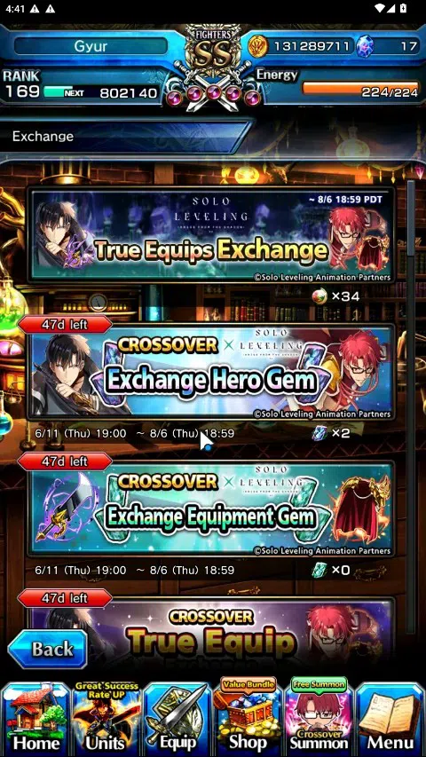 Grand Summoners Accounts Global|Rank 169|2 SpArt|33 Ascend 17 TW|(Okarun,Ho image 13