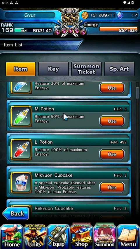 Grand Summoners Accounts Global|Rank 169|2 SpArt|33 Ascend 17 TW|(Okarun,Ho image 3
