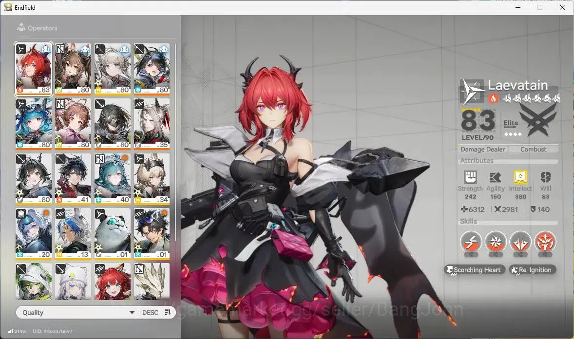 Arknights: Endfield Accounts ASIA | Lv 54|3 Limit+2 Sign|(Laevatain,Gilberta+Si image 2