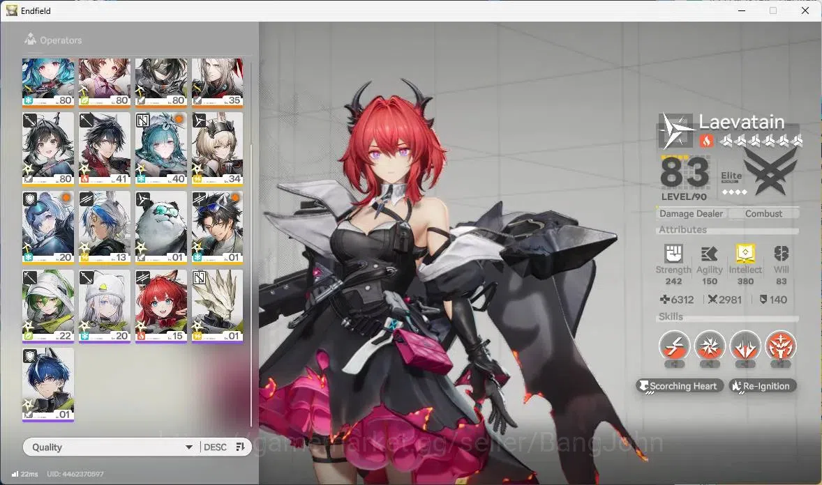 Arknights: Endfield Accounts ASIA | Lv 54|3 Limit+2 Sign|(Laevatain,Gilberta+Si image 3