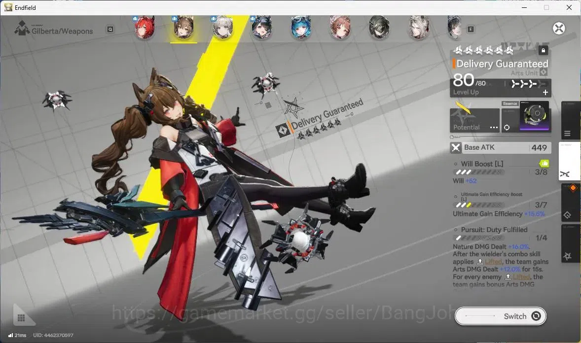 Arknights: Endfield Accounts ASIA | Lv 54|3 Limit+2 Sign|(Laevatain,Gilberta+Si image 5