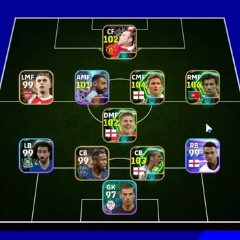 eFootball Accounts Legends & Iconic Players Android|Power 3064|Epic Luis Figo,Frank Lampard,Wayne Rooney,Steven Gerrard,Rio