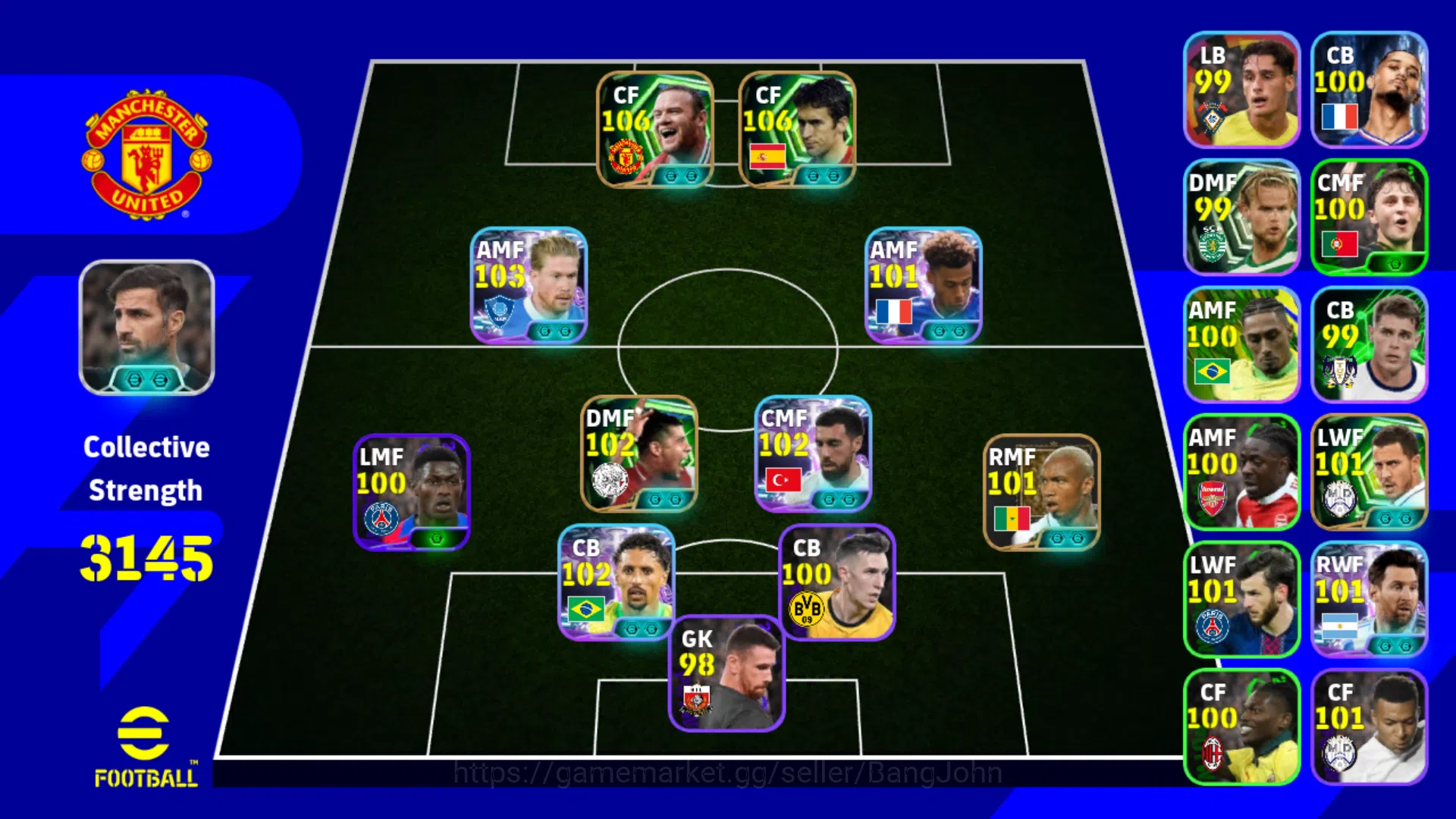 eFootball Others Power 3145 | Wayne Rooney Epic DB | Raul Epic DB | image 1