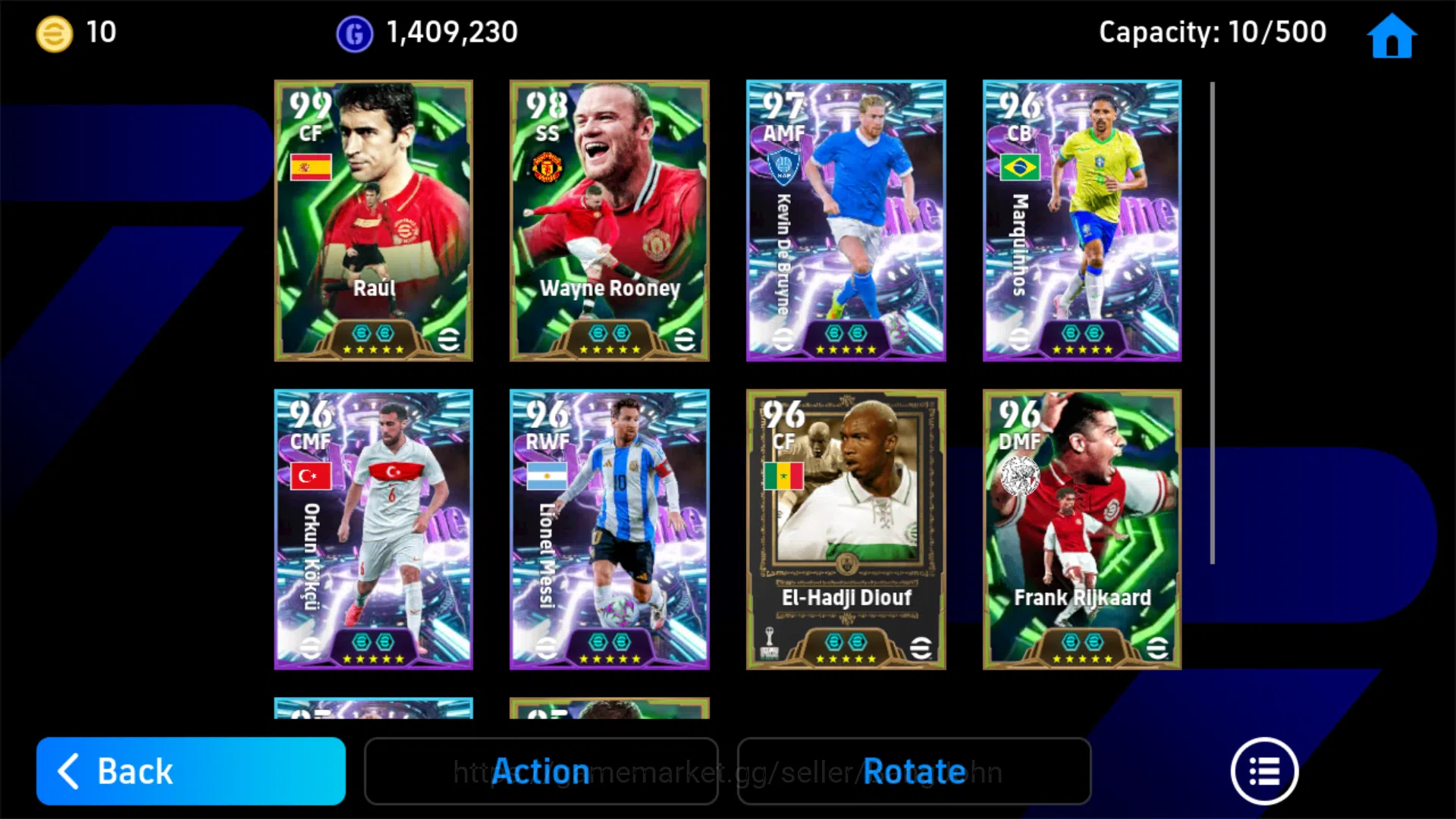 eFootball Accounts Others Power 3145 | Wayne Rooney Epic DB | Raul Epic DB | Kevin De Bruyne EFB410B 3