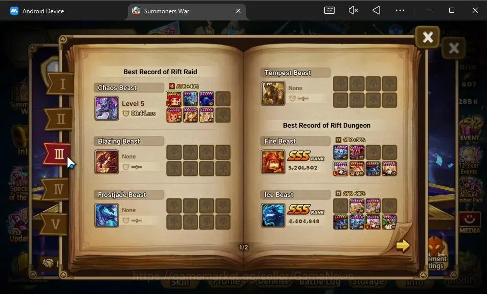 Summoners War: Sky Arena Accounts GLOBAL Lv 56|2 LD[Eludia,Alexandra]|20 Total NB5[A image 5