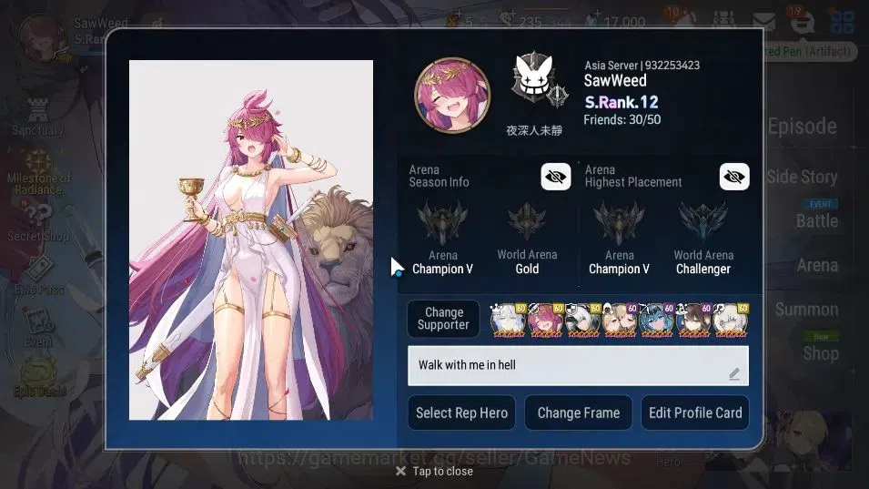 Epic Seven Accounts ASIA|27 ML(Salome,SN Yulha,Shepherd ot Dark Diene, image 2