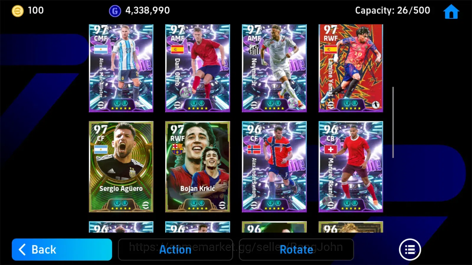 eFootball Accounts Others Mobile|PW 3202|New Cristiano Ronaldo Big T,New Kylian Mbappe Show T,Nico O reilly ShowT,Luis Diaz 1