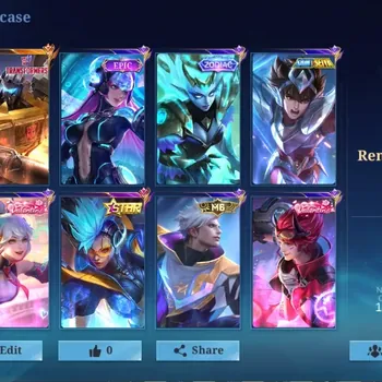 Mobile Legends: Bang Bang Accounts Collector Global|138H 358S|Renowned|KOF Karina|Transformer Roger|Collector Natalia|Annual