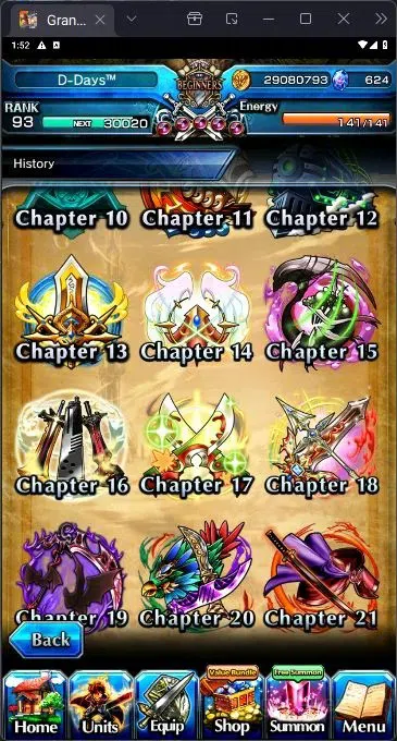 Grand Summoners Accounts End-Game [GLOBAL] Rank 93 | 16 Ascend | Summer Miyu TW | Sayaka Miki TW | From Milim | Veldora 7