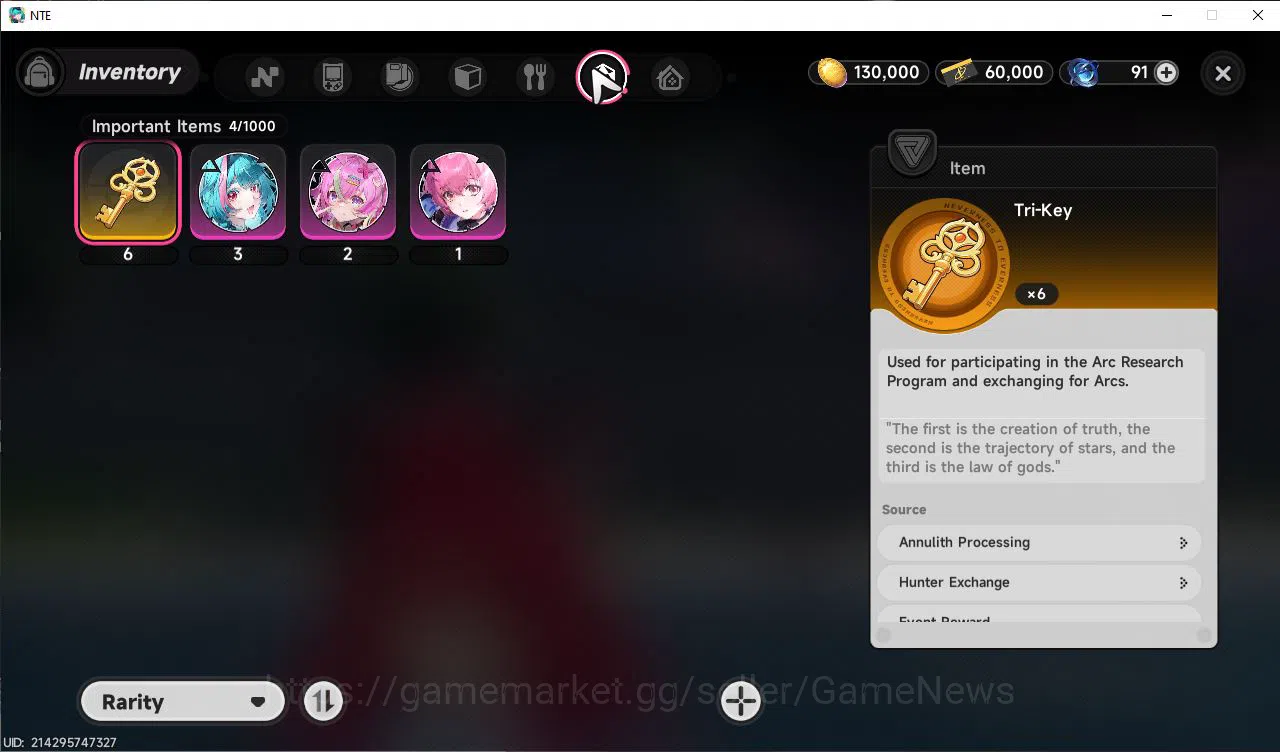 Neverness to Everness Accounts GLOBAL EU |HL 3| 2 SSR Limited Nanally, Hathor|4 S image 7