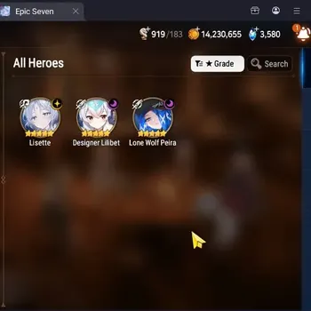 Epic Seven Accounts Starter Global Unverif|Best Starter|3 ML(Lisette,D.Lilibet,LW Peira)|PoH+Bless ON|MoR 109|SS 3.5K|Stigma