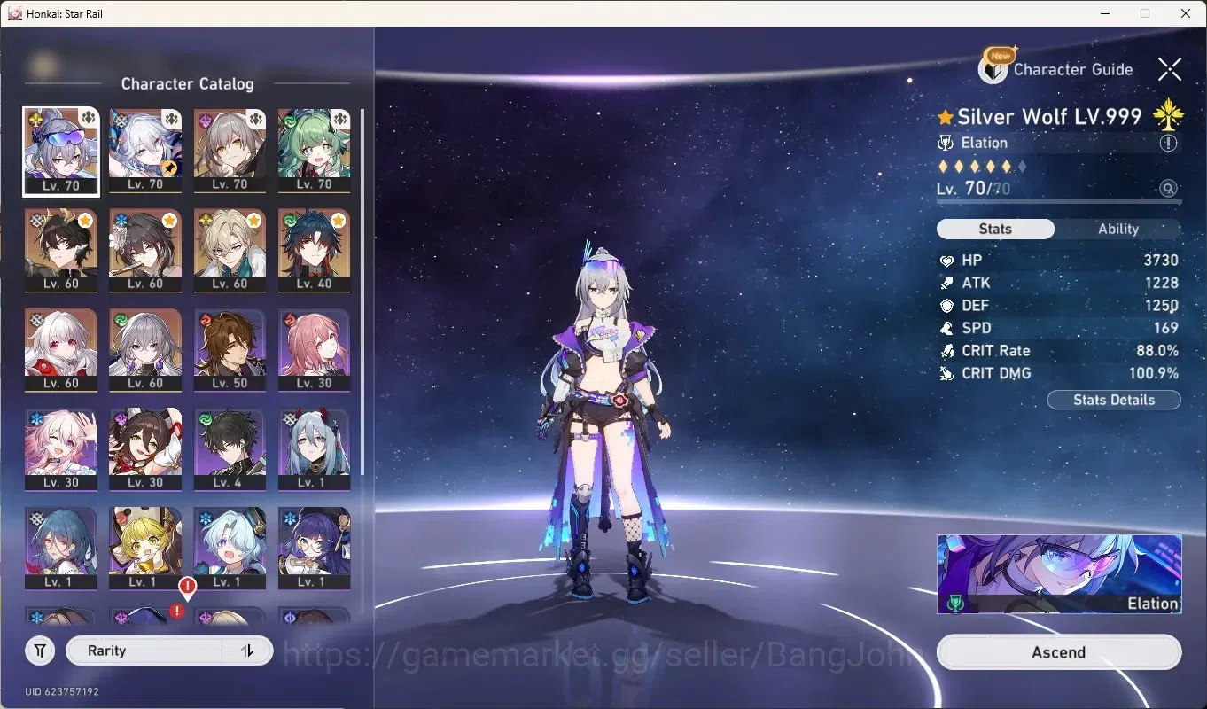 Honkai Star Rail Accounts End Game America|TL 60|7 2