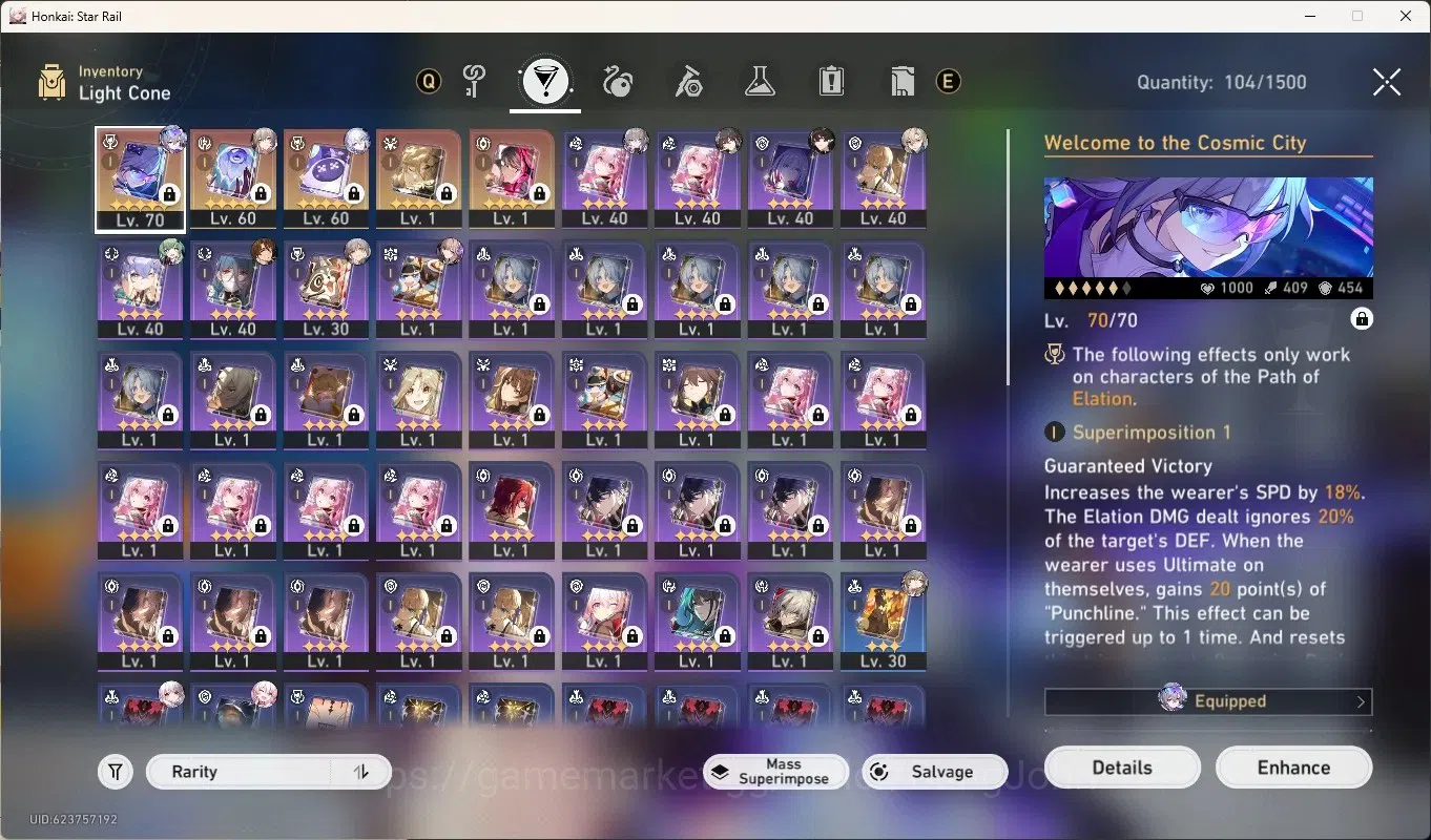 Honkai Star Rail Accounts End Game America|TL 60|7 9