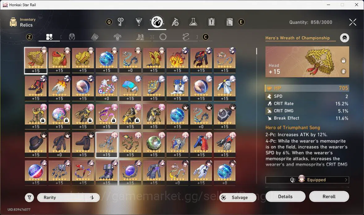 Honkai Star Rail Accounts Others ASIA|TL 68|13 Limit|Hypercarry 11