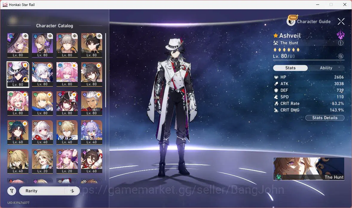 Honkai Star Rail Accounts Others ASIA|TL 68|13 Limit|Hypercarry 4