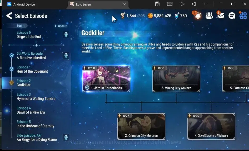 Epic Seven Accounts GLOBAL Unverif|NewEra|3 ML(LC Bellona,DB Senya,R R image 13