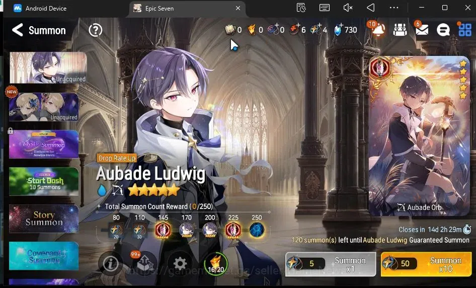 Epic Seven Accounts GLOBAL Unverif|NewEra|3 ML(LC Bellona,DB Senya,R R image 15
