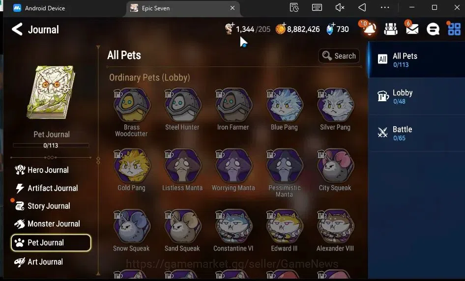 Epic Seven Accounts GLOBAL Unverif|NewEra|3 ML(LC Bellona,DB Senya,R R image 17