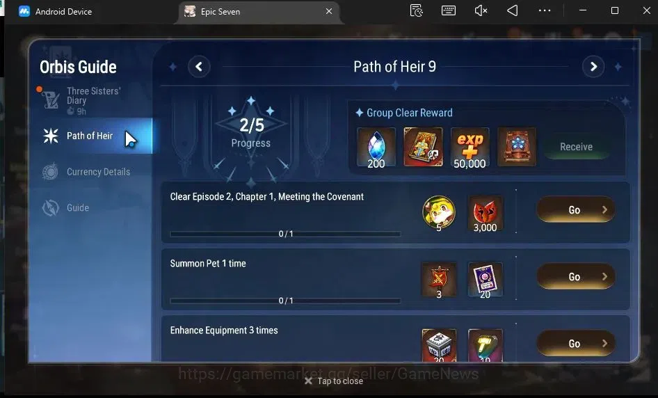 Epic Seven Accounts GLOBAL Unverif|NewEra|3 ML(LC Bellona,DB Senya,R R image 3
