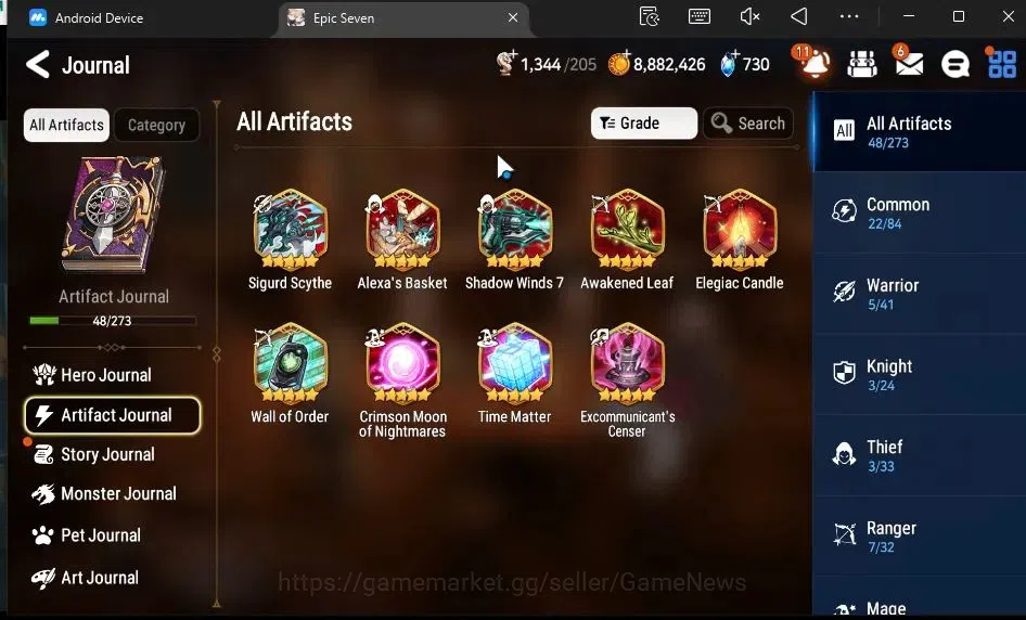 Epic Seven Accounts GLOBAL Unverif|NewEra|3 ML(LC Bellona,DB Senya,R R image 7