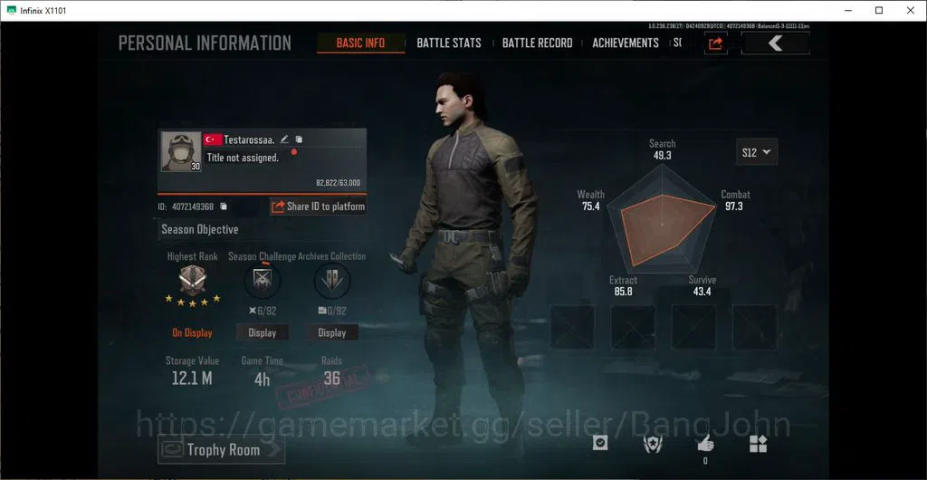 Arena Breakout Accounts MOBILE|LVL30 SV 12,1M|CV 10,2M|MORE SKIN,MORE DETH image 1
