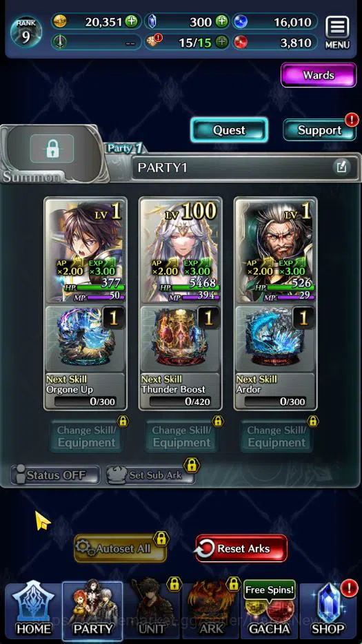 Last Cloudia Accounts GLOBAL | Starter Rank 9 | Hinata Sakaguchi, Granad image 10